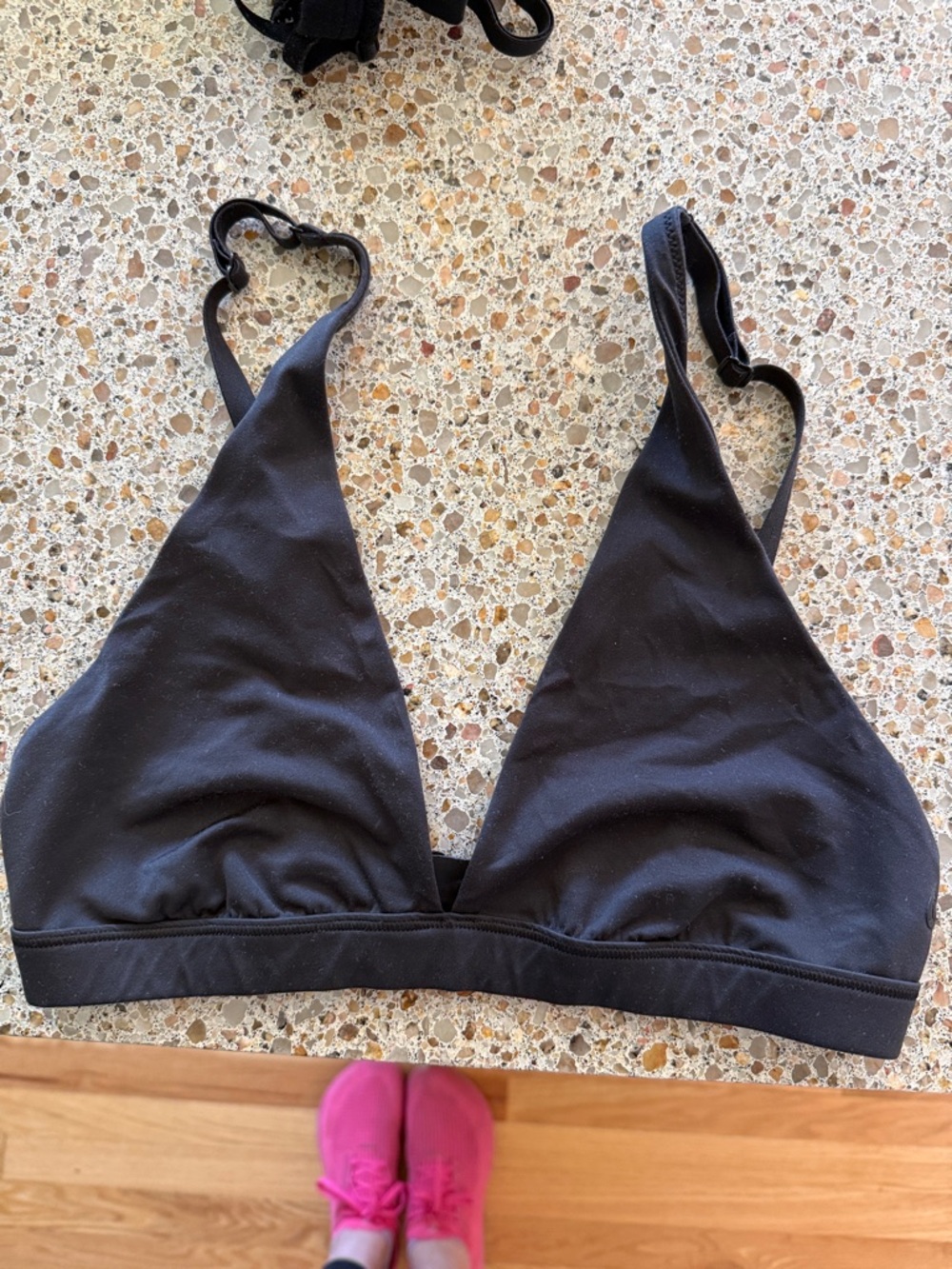 lululemon athletica Black Triangle Bralette with Adjustable Straps